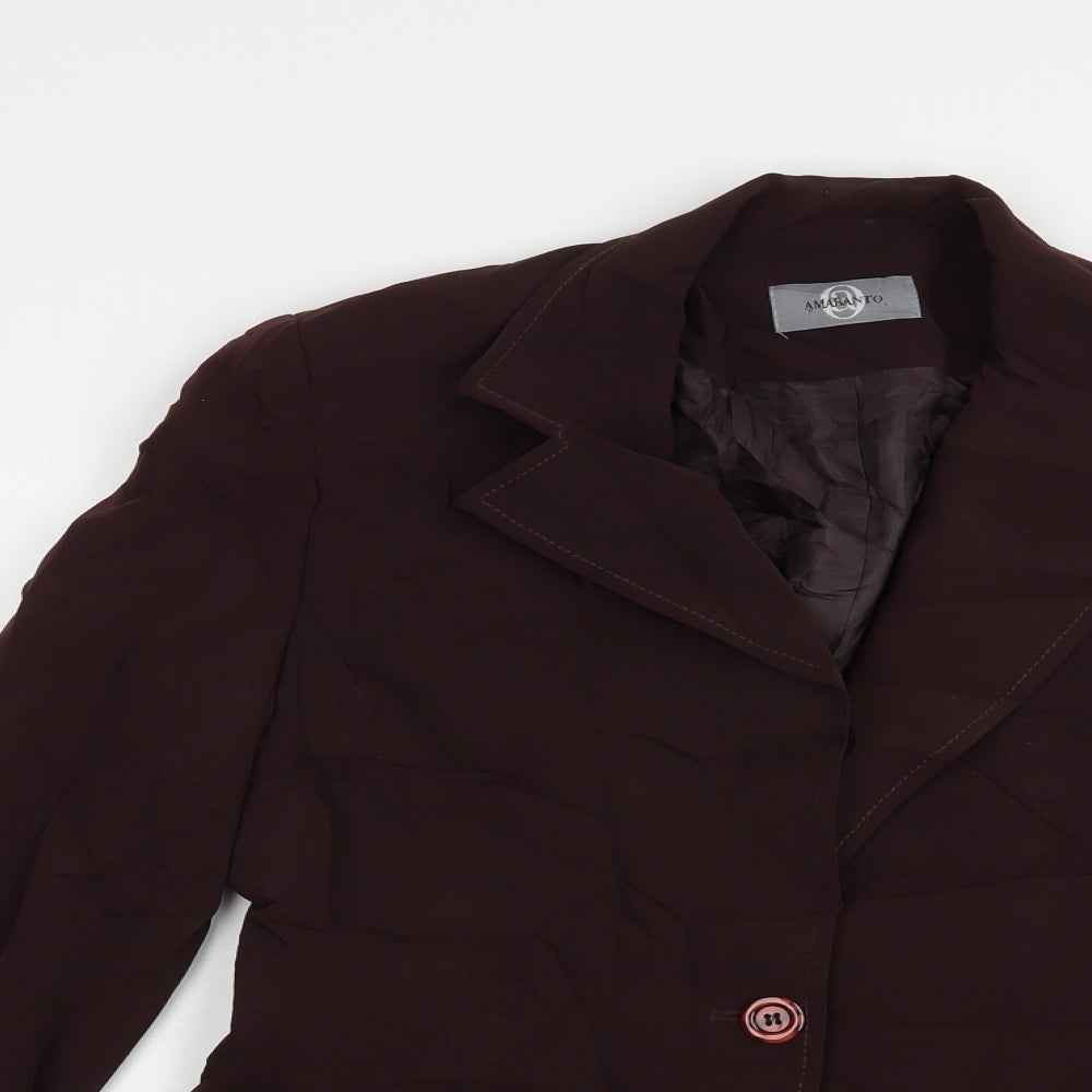 AMARANTO Womens Purple   Jacket Blazer Size 12  Button