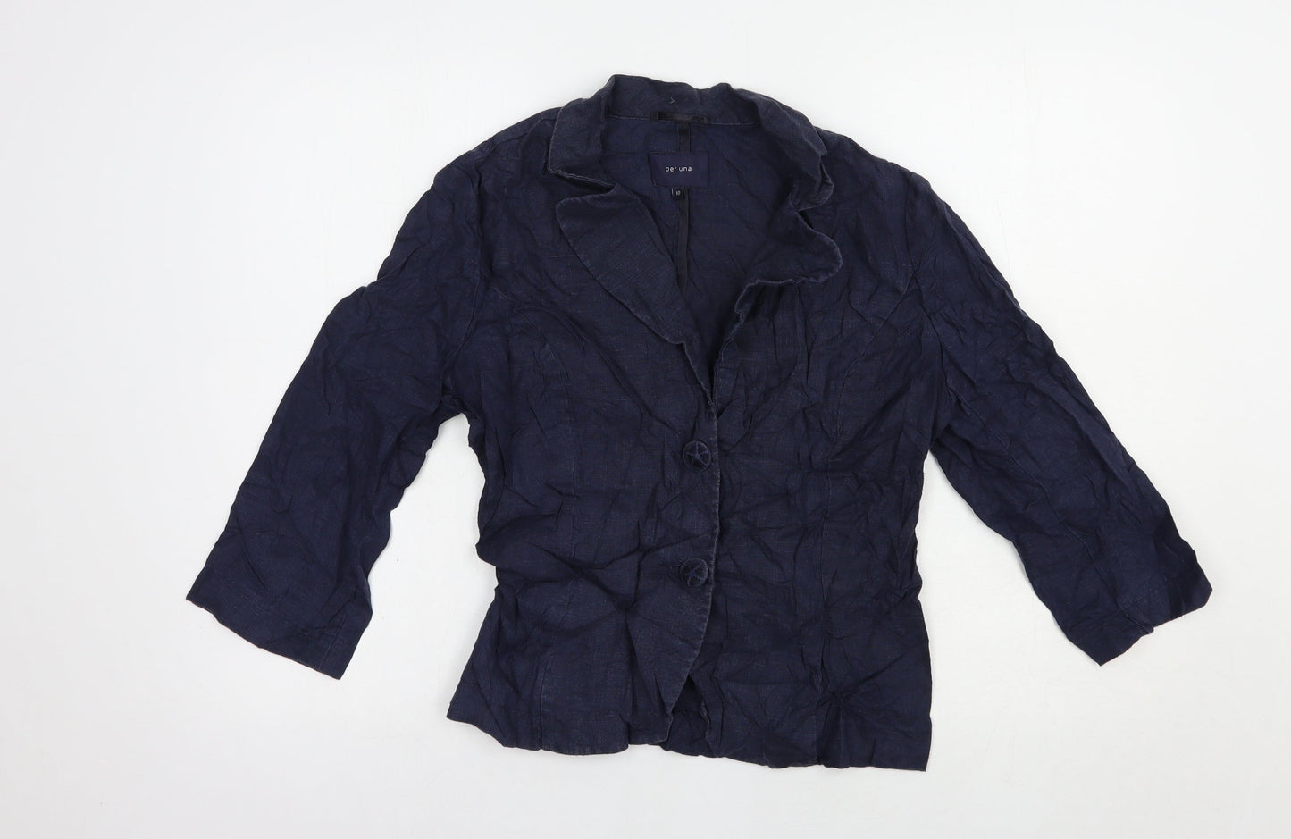Per Una Womens Blue   Jacket Blazer Size 10  Button