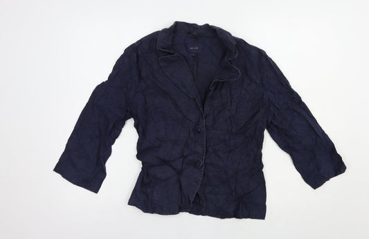 Per Una Womens Blue   Jacket Blazer Size 10  Button