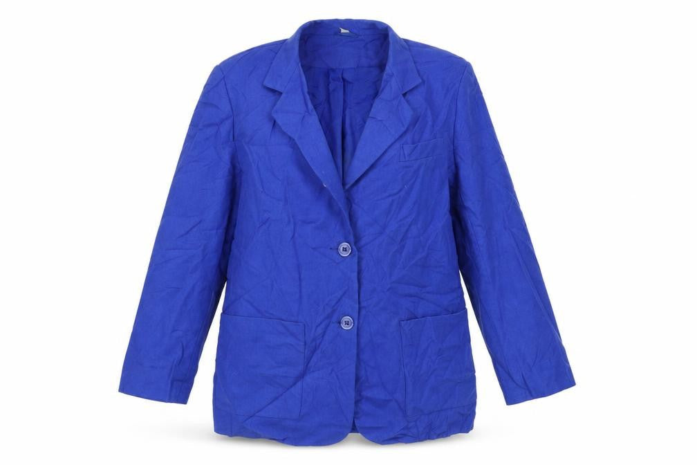 Preworn Womens Blue   Jacket Blazer Size 12  Button
