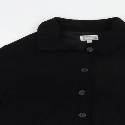 Etam Womens Black   Jacket Blazer Size 12  Button