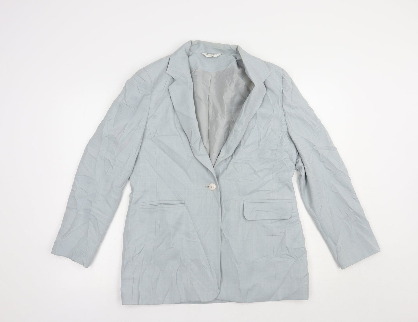 Berkertex Womens Grey   Jacket Blazer Size 12  Button