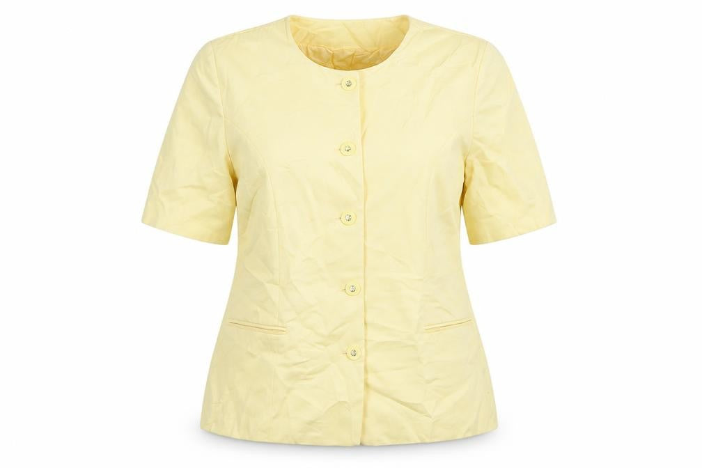 Affinity Womens Yellow   Jacket Blazer Size 16  Button