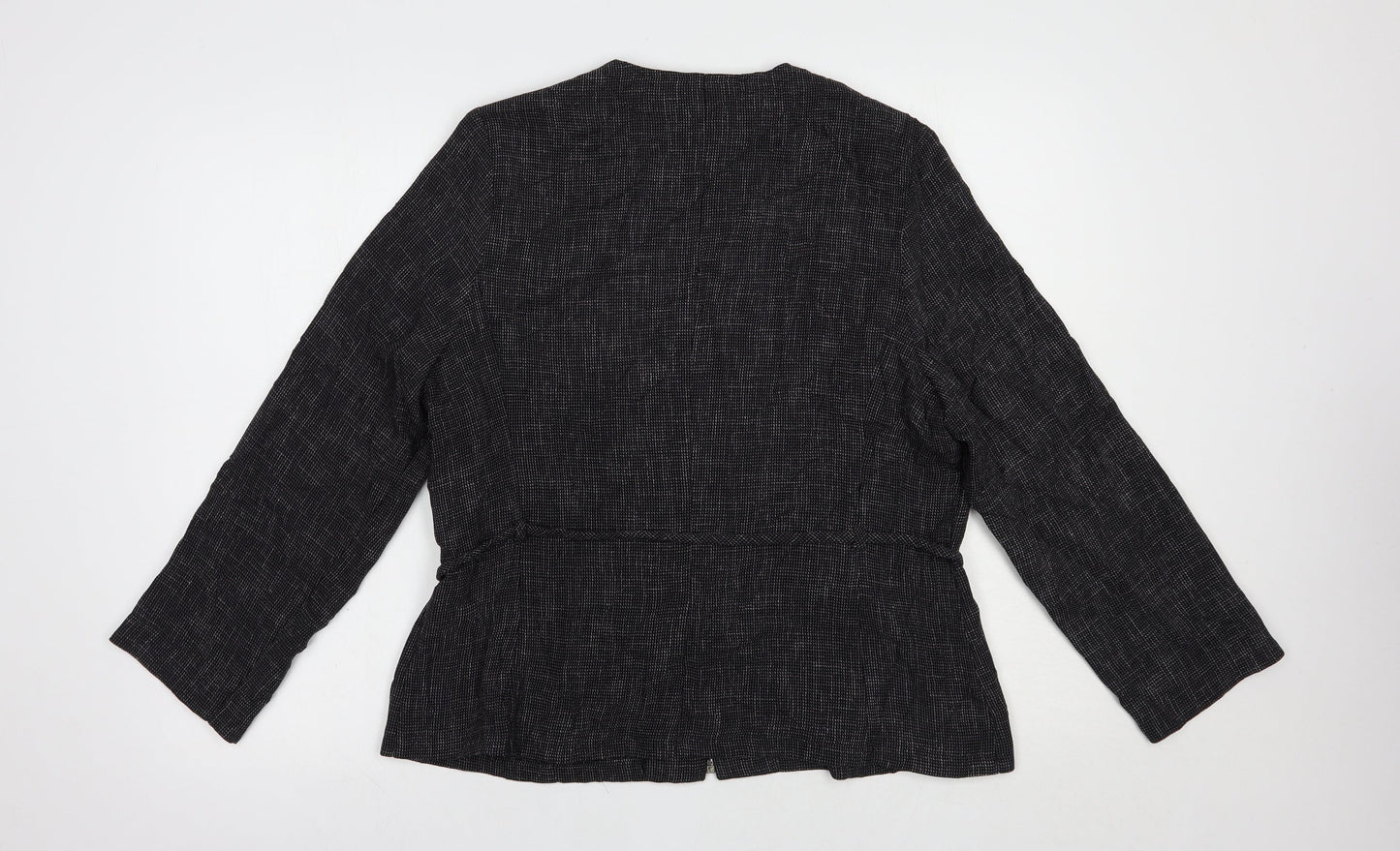 Marks and Spencer Womens Grey   Jacket Blazer Size 16  Zip