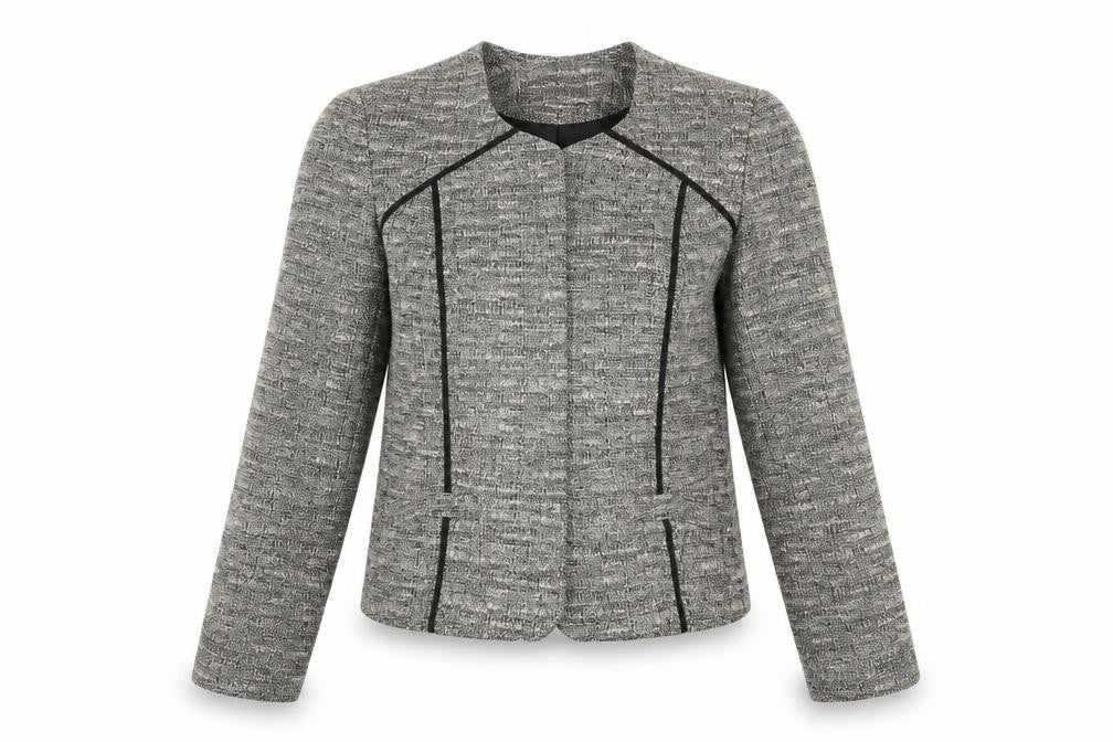 Savoir Womens Silver   Jacket Blazer Size 10