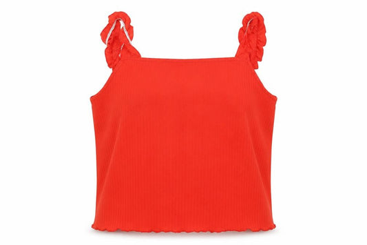 New Look Womens Orange  Polyester Cropped Tank Size 18 Square Neck