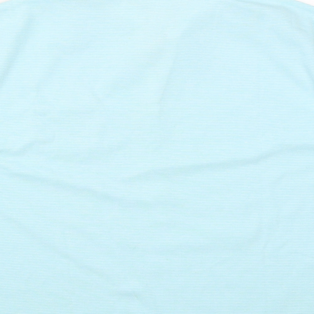 Fabrizo Womens Blue  Polyester Basic Polo Size XL Collared