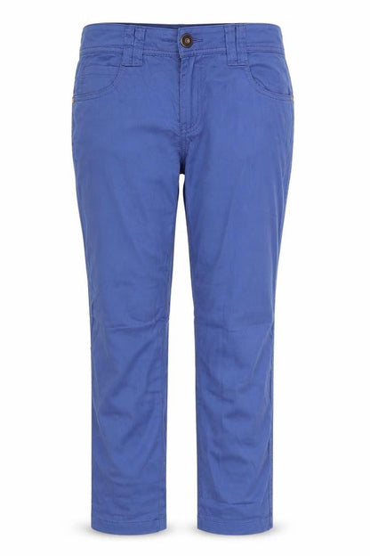 Next Womens Blue  Cotton Trousers  Size 10 L30 in Regular Button