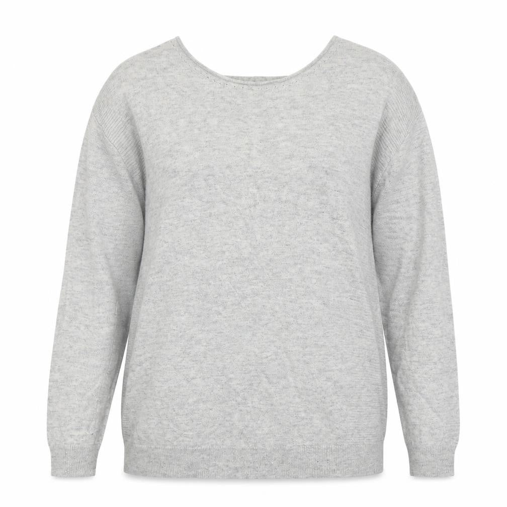 NEXT Womens Grey Boat Neck  Viscose Pullover Jumper Size 10