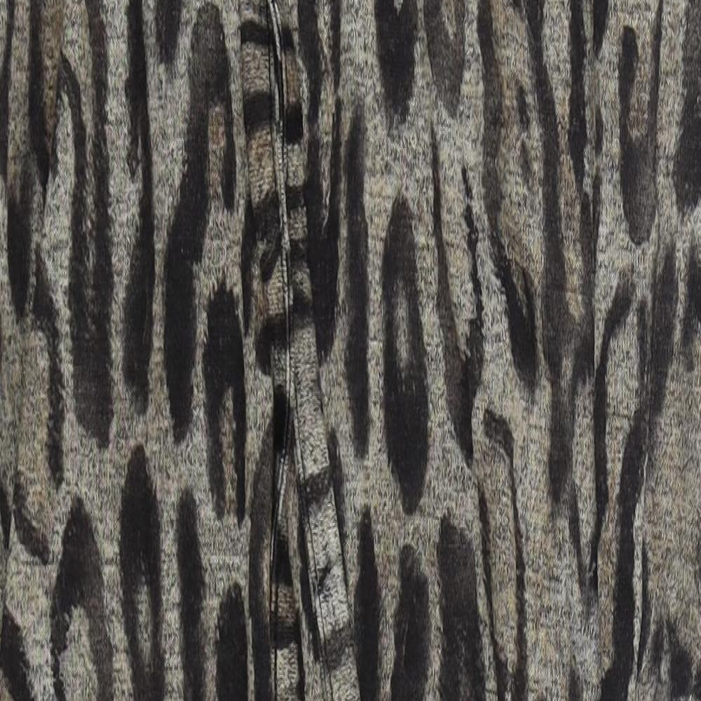 New Look Womens Beige Animal Print Polyester Sweatpants Trousers Size L L29 in Regular Drawstring