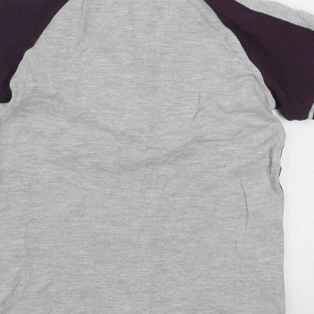 Matalan Boys Grey  Cotton Basic Polo Size 6 Years Collared Pullover