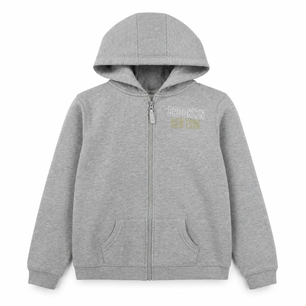 YD Girls Clear  Cotton Full Zip Hoodie Size 12-13 Years  Zip