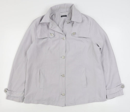 BHS Womens Grey   Jacket  Size 14  Zip