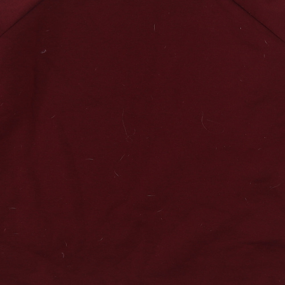 Preworn Womens Red  Polyester Pullover Sweatshirt Size S  Pullover