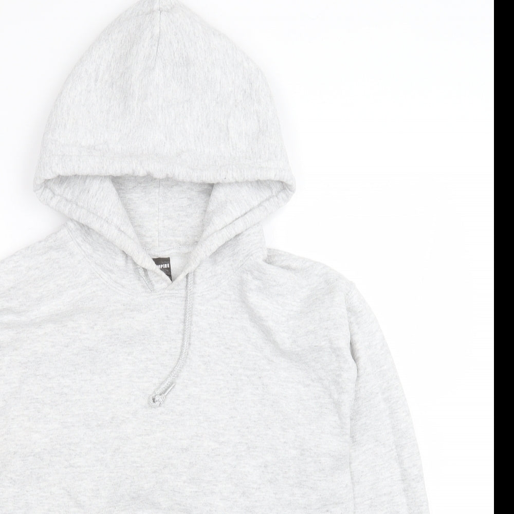MISS EMPIRE Womens Grey  Polyester Pullover Hoodie Size 8  Pullover