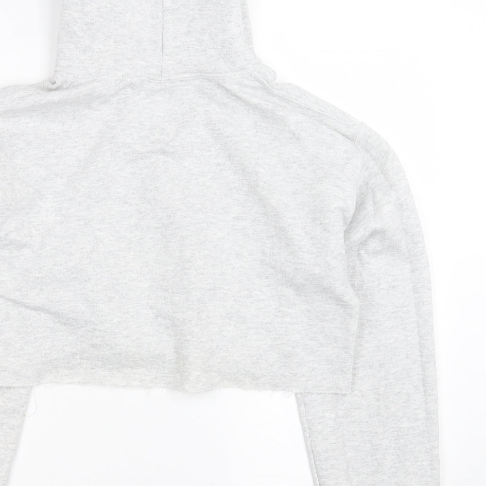 MISS EMPIRE Womens Grey  Polyester Pullover Hoodie Size 8  Pullover