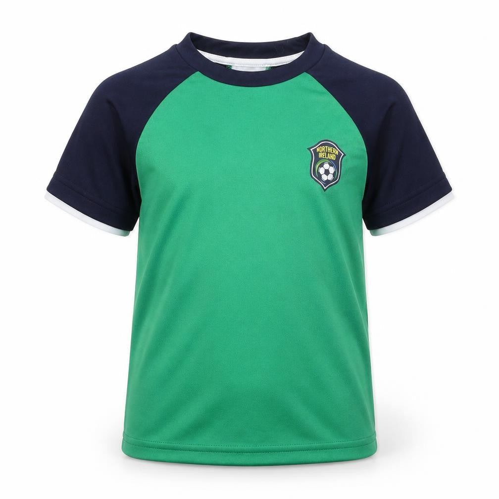 Dunnes Stores Boys Green  Polyester Basic Casual Size 5 Years Round Neck