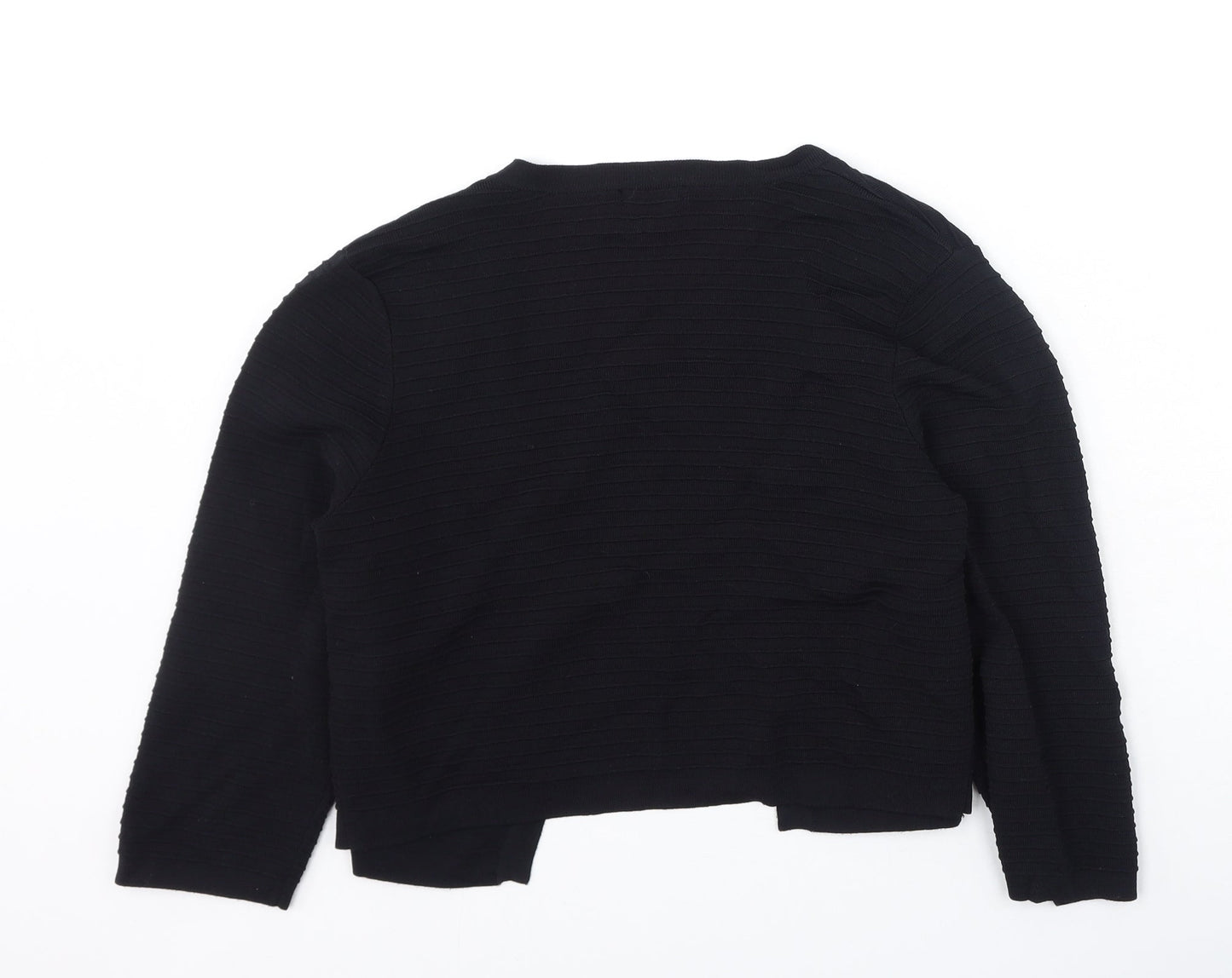 Roman  Womens Black V-Neck  Viscose Cardigan Jumper Size 10