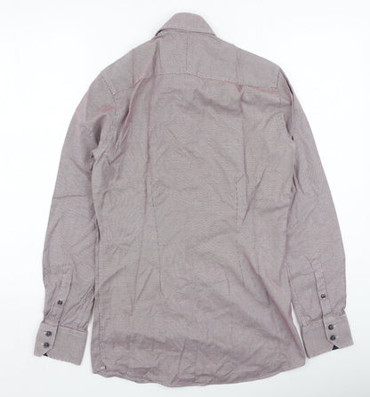 Next Mens Purple  Cotton  Button-Up Size 37 Collared