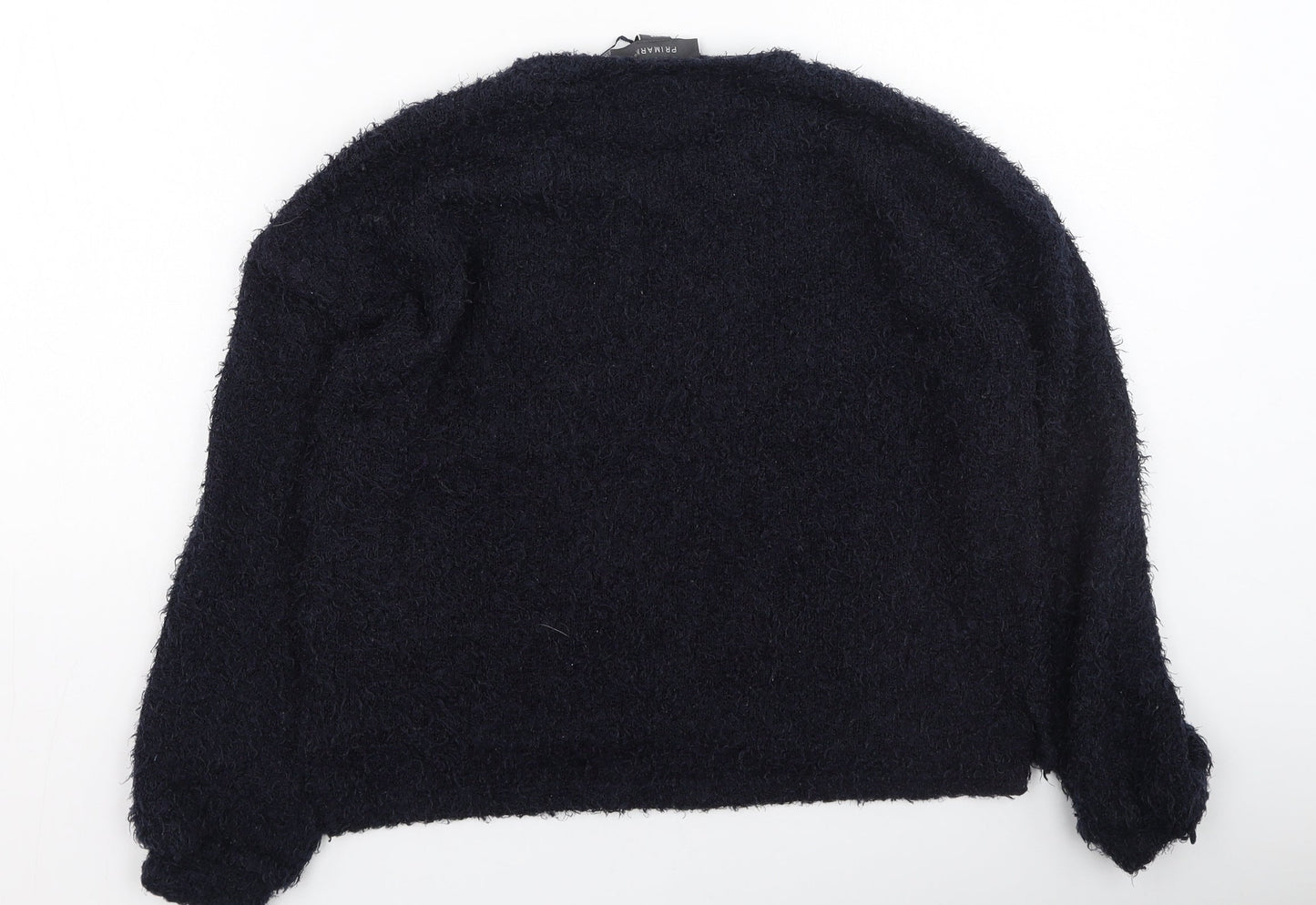 Primark  Womens Blue Round Neck  Polyester Pullover Jumper Size 2XS