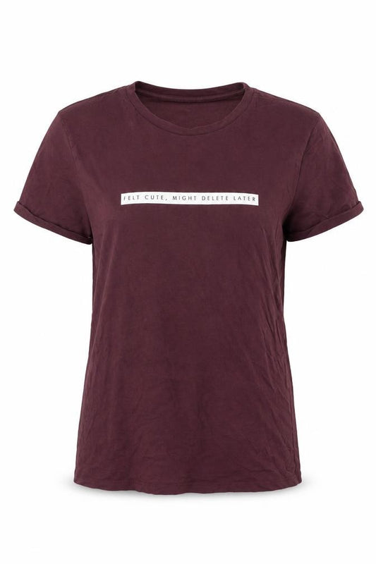 Primark  Womens Brown  Cotton Basic T-Shirt Size S Round Neck