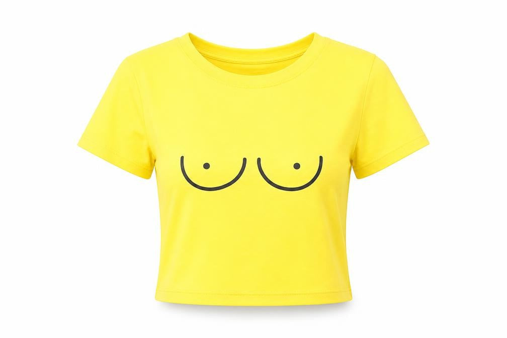 Preworn Womens Yellow  Polyester Basic T-Shirt Size S Round Neck