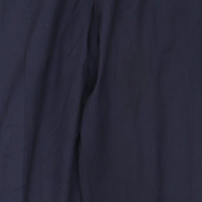 H&M Womens Blue  Viscose Trousers  Size 34 L32.5 in Regular