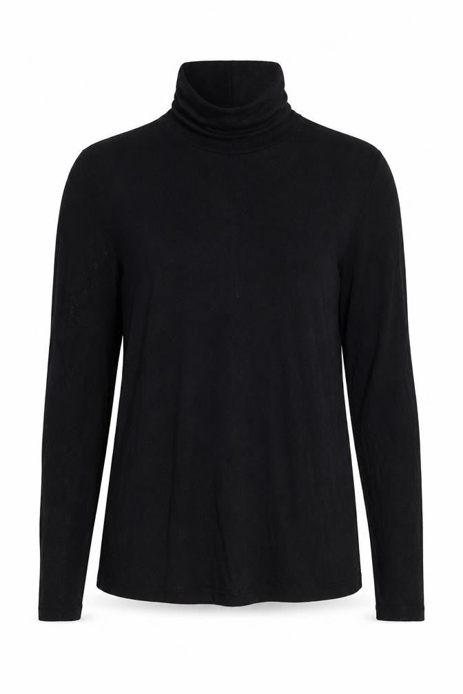 Matalan Womens Black Mock Neck  Viscose Pullover Jumper Size 14