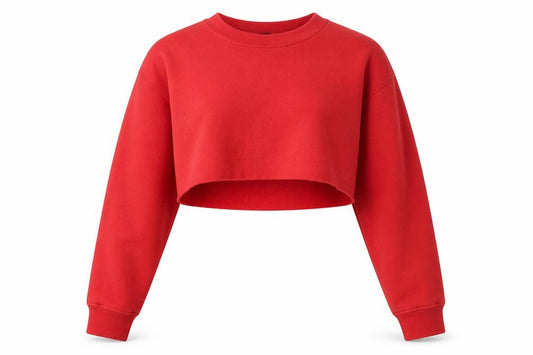 PRETTYLITTLETHING Womens Red  Polyester Pullover Sweatshirt Size S