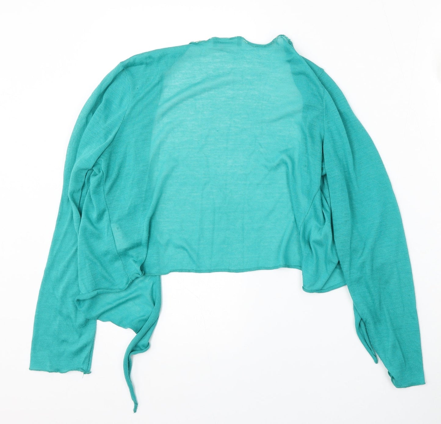 Per Una Womens Green V-Neck  Polyester Cardigan Jumper Size 10