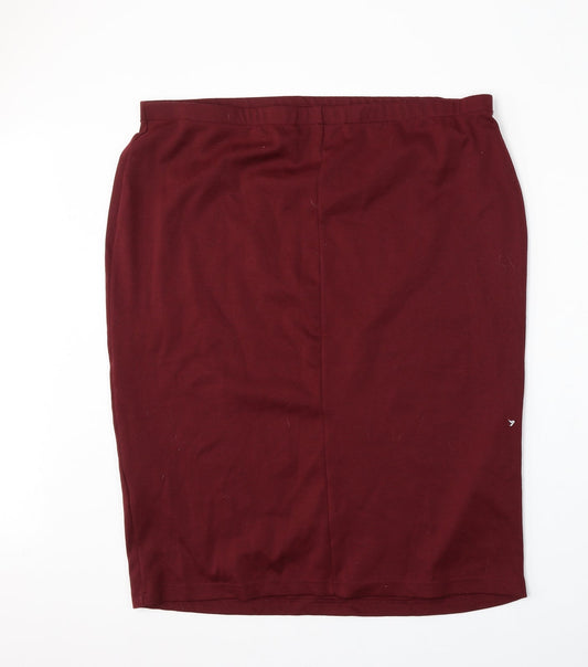 Originals Womens Red  Polyester Straight & Pencil Skirt Size XL