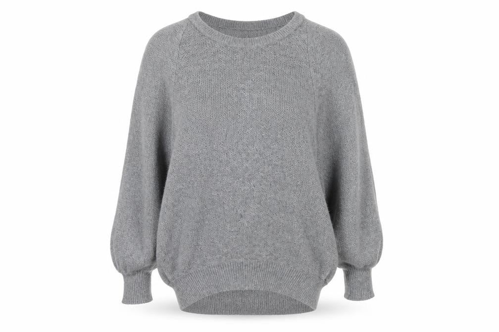 NEXT Womens Grey Round Neck  Cotton Pullover Jumper Size XS