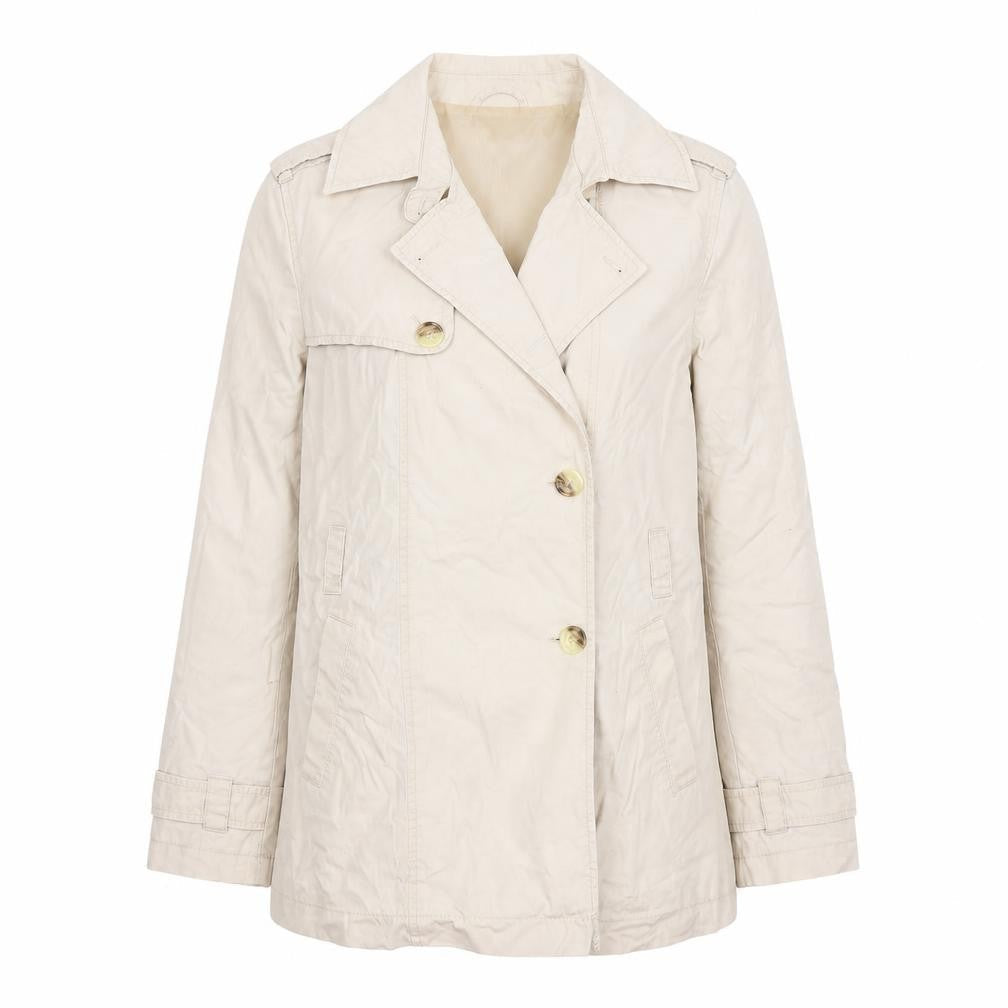 NEXT Womens Ivory   Overcoat Coat Size 10  Button