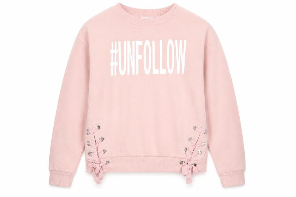 Primark Girls Pink  Polyester Pullover Sweatshirt Size 11-12 Years   - Unfollow
