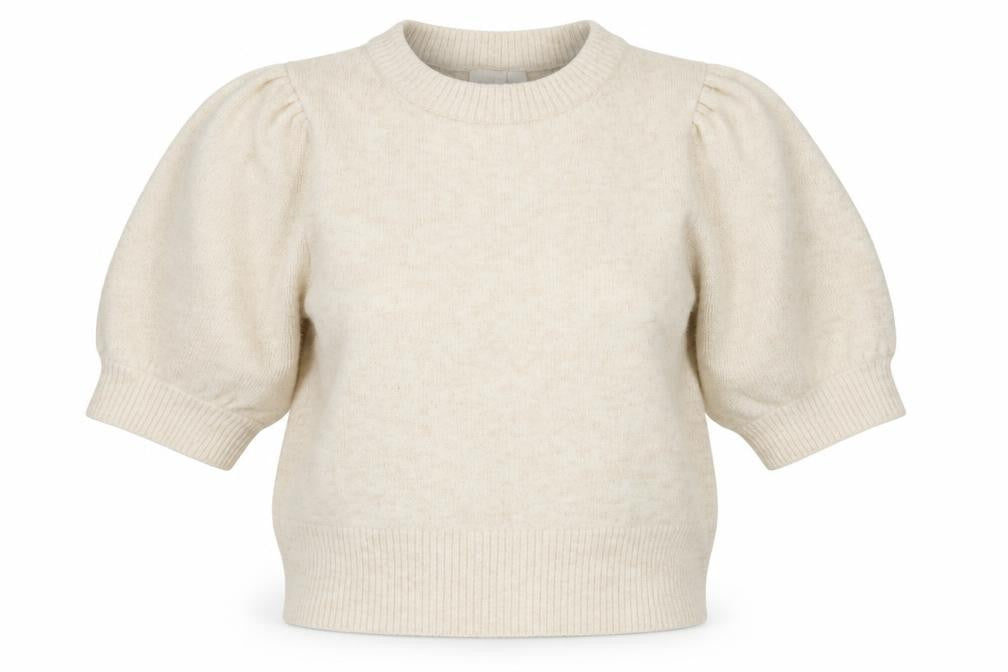 H&M Womens Ivory Crew Neck  Polyester Pullover Jumper Size S