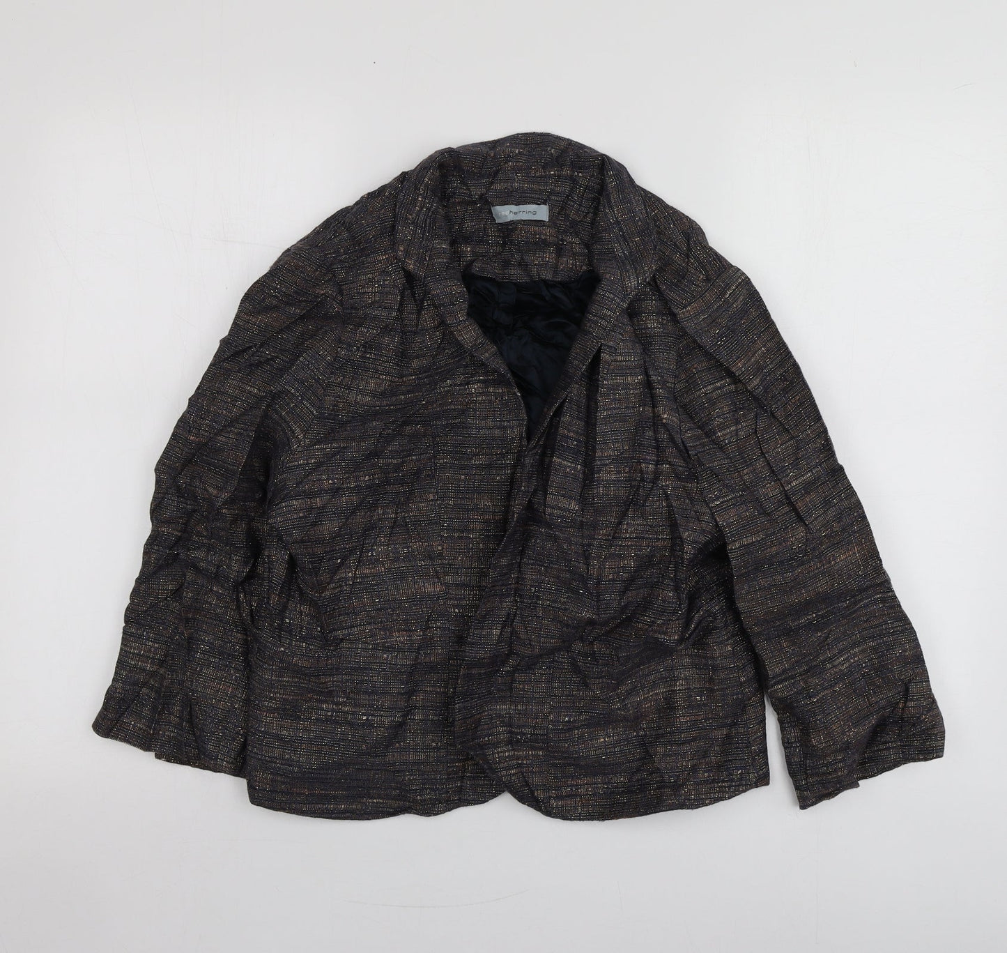 Redherring Womens Purple  Viscose Jacket Suit Jacket Size 16