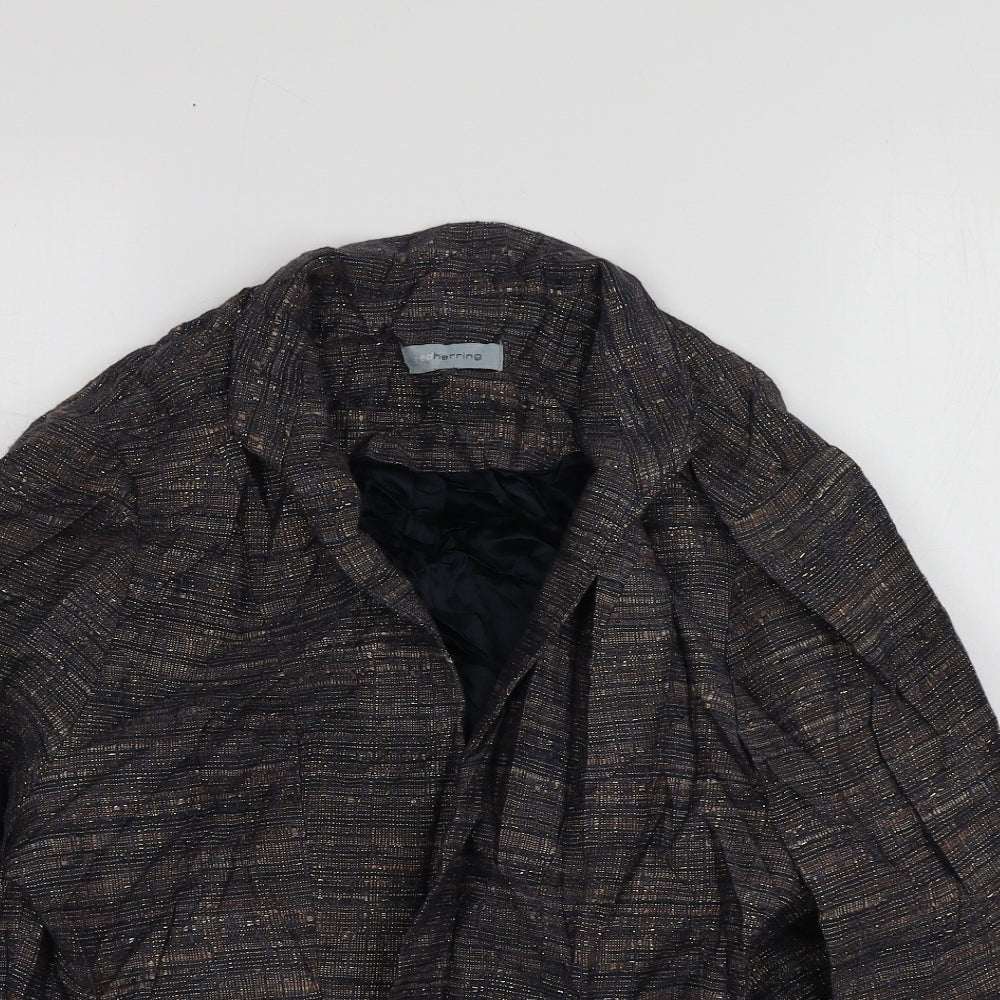 Redherring Womens Purple  Viscose Jacket Suit Jacket Size 16