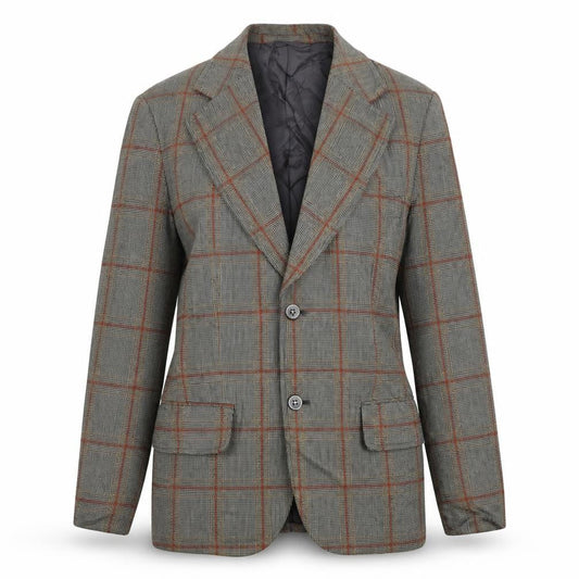 Jonathan Womens Beige Plaid Wool Jacket Suit Jacket Size S