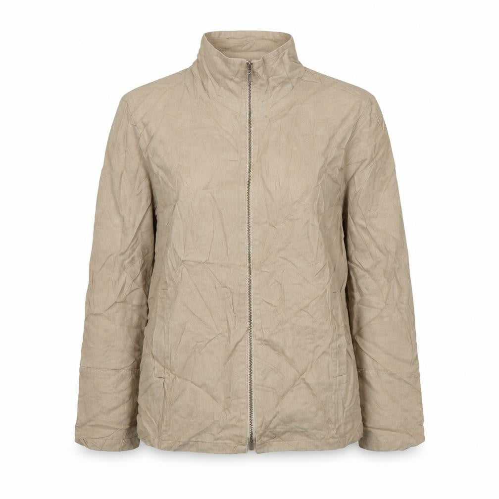 Pola Womens Beige  Lyocell Jacket Blazer Size 12