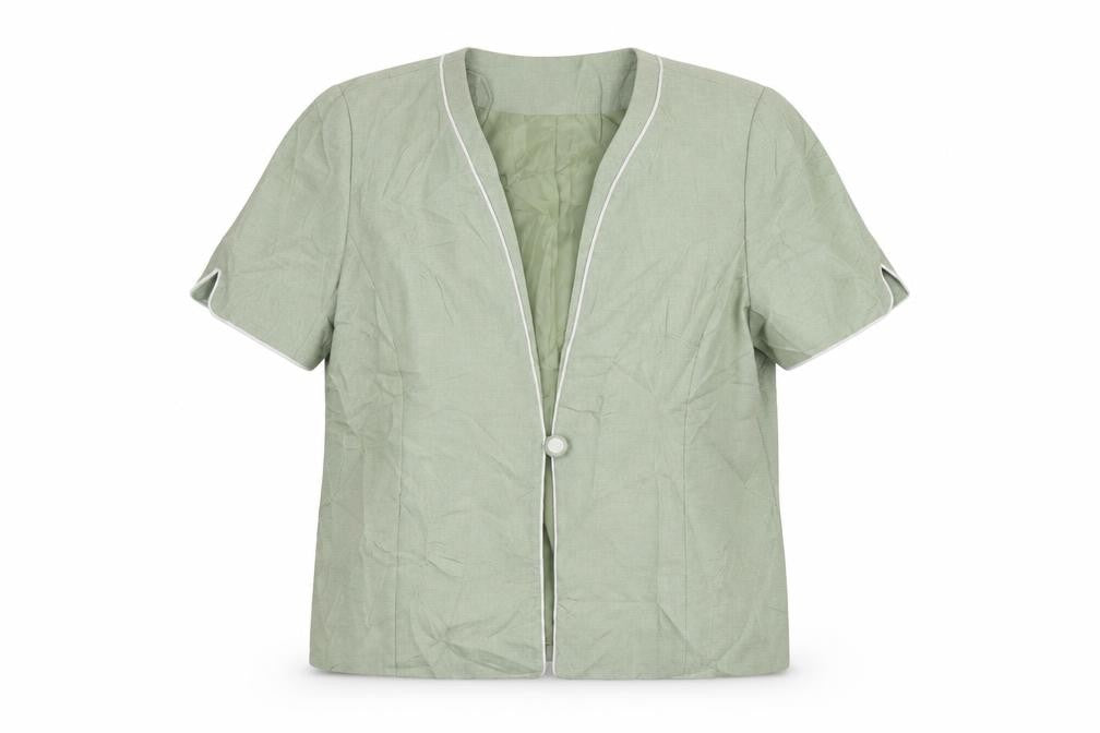 Classics Womens Green  Polyester Jacket Blazer Size 18