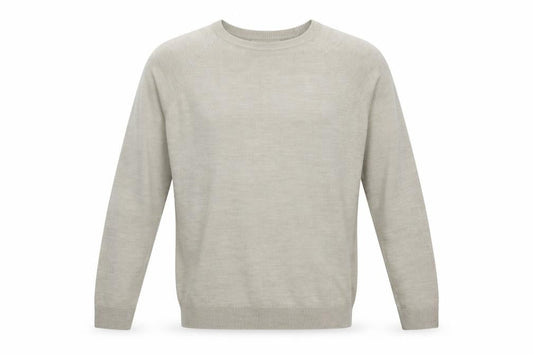 River Island Mens Beige Round Neck  Acrylic Pullover Jumper Size XL