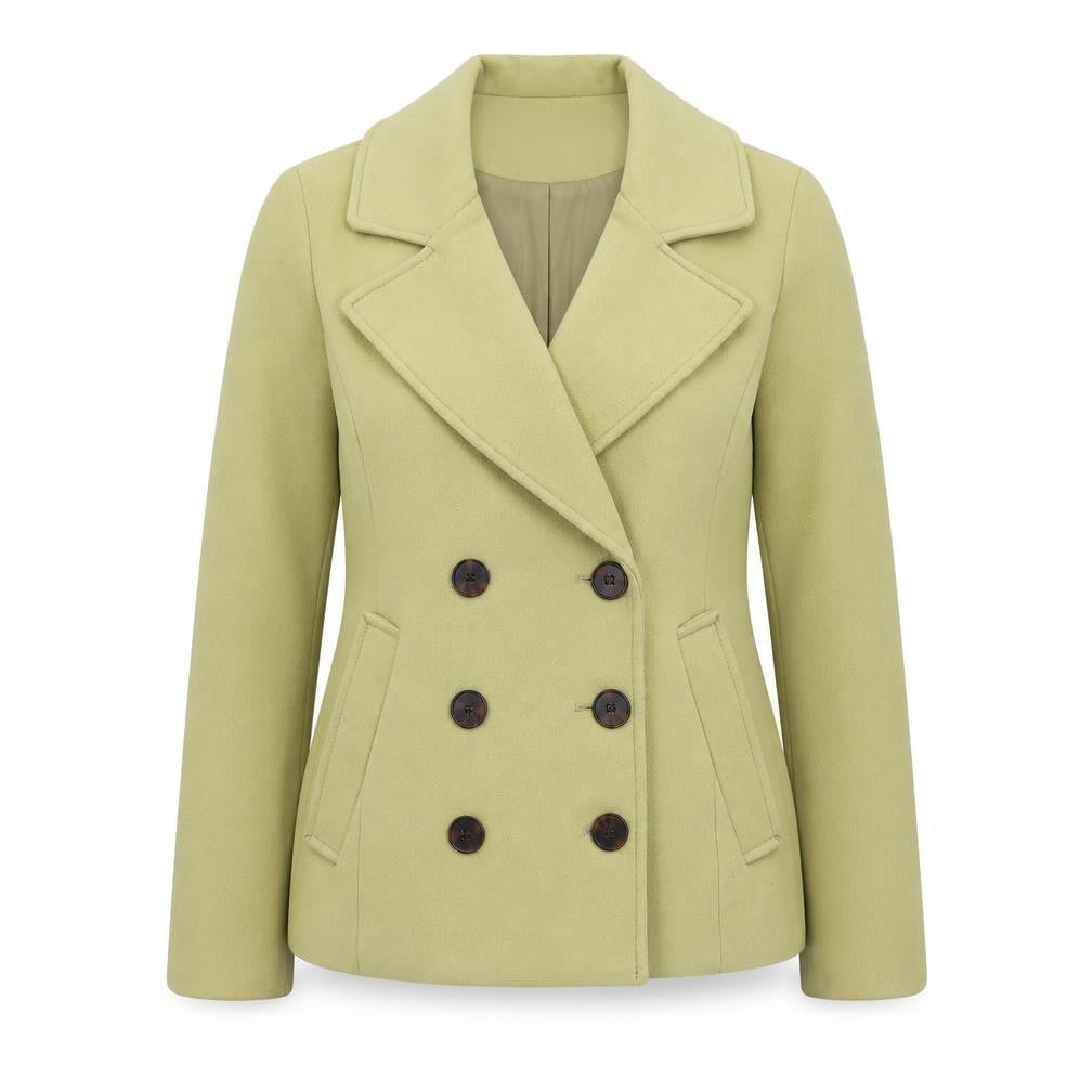 H&M Womens Beige   Pea Coat Coat Size 4