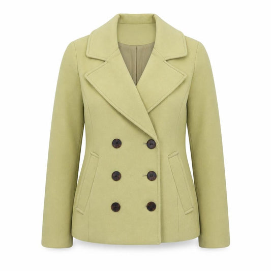 H&M Womens Beige   Pea Coat Coat Size 4