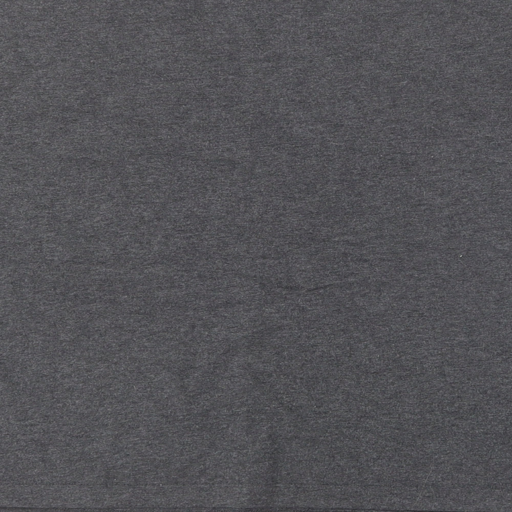 New Look Womens Grey  Cotton Basic T-Shirt Size S Round Neck
