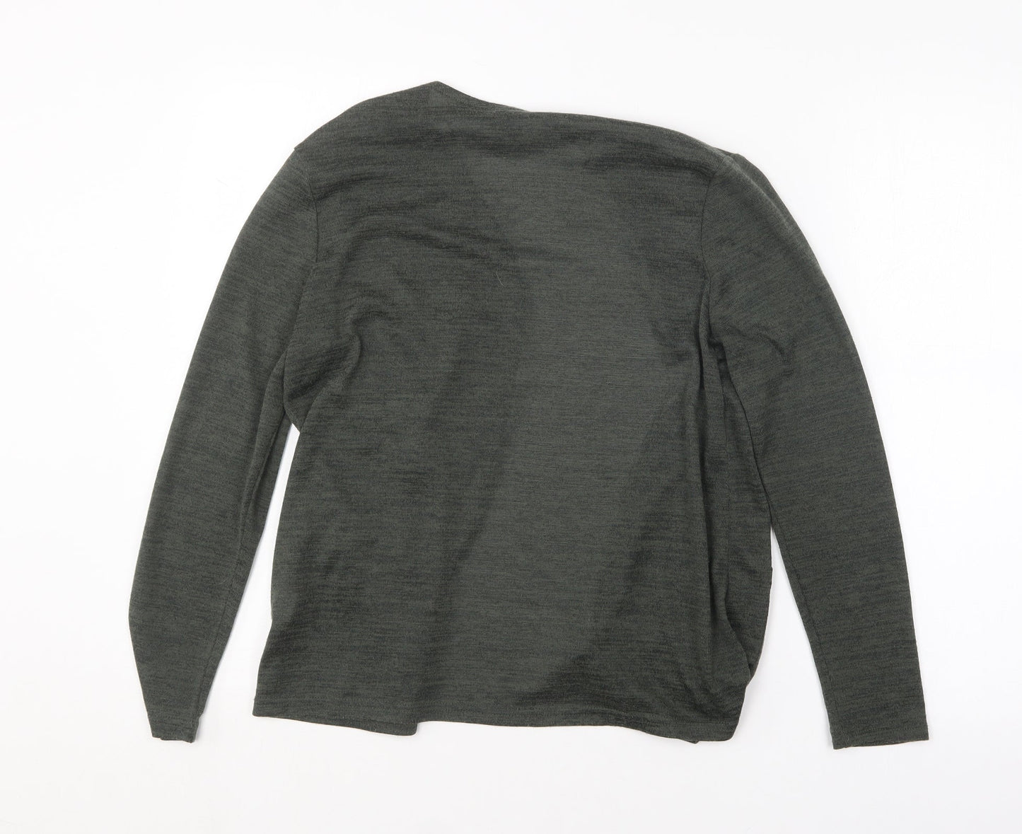 Atmosphere Womens Green V-Neck  Polyester Cardigan Jumper Size 6
