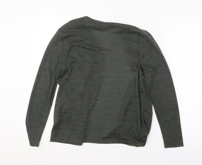 Atmosphere Womens Green V-Neck  Polyester Cardigan Jumper Size 6