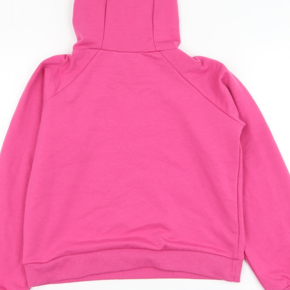 Very Girls Pink  Polyester Pullover Hoodie Size 9 Years  Pullover - Slogan