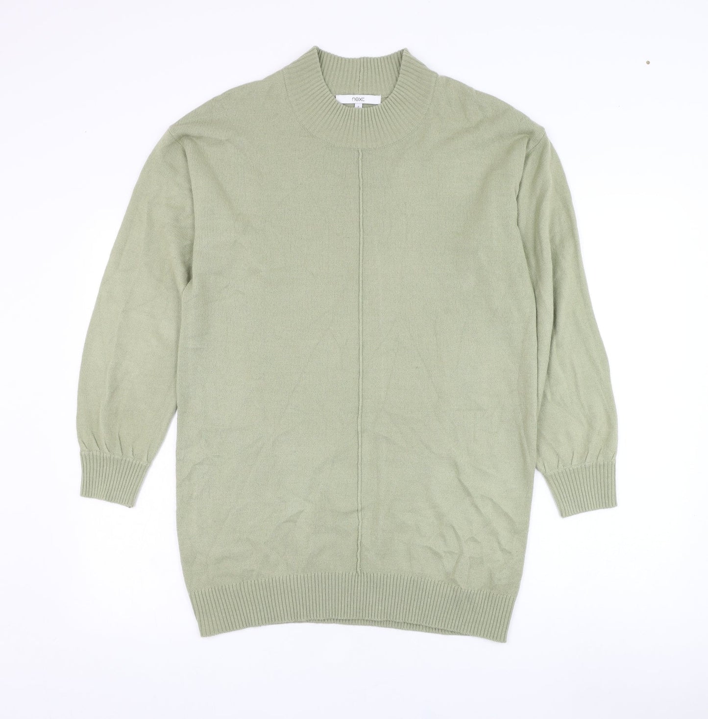 NEXT Womens Green Round Neck  Acrylic Pullover Jumper Size S