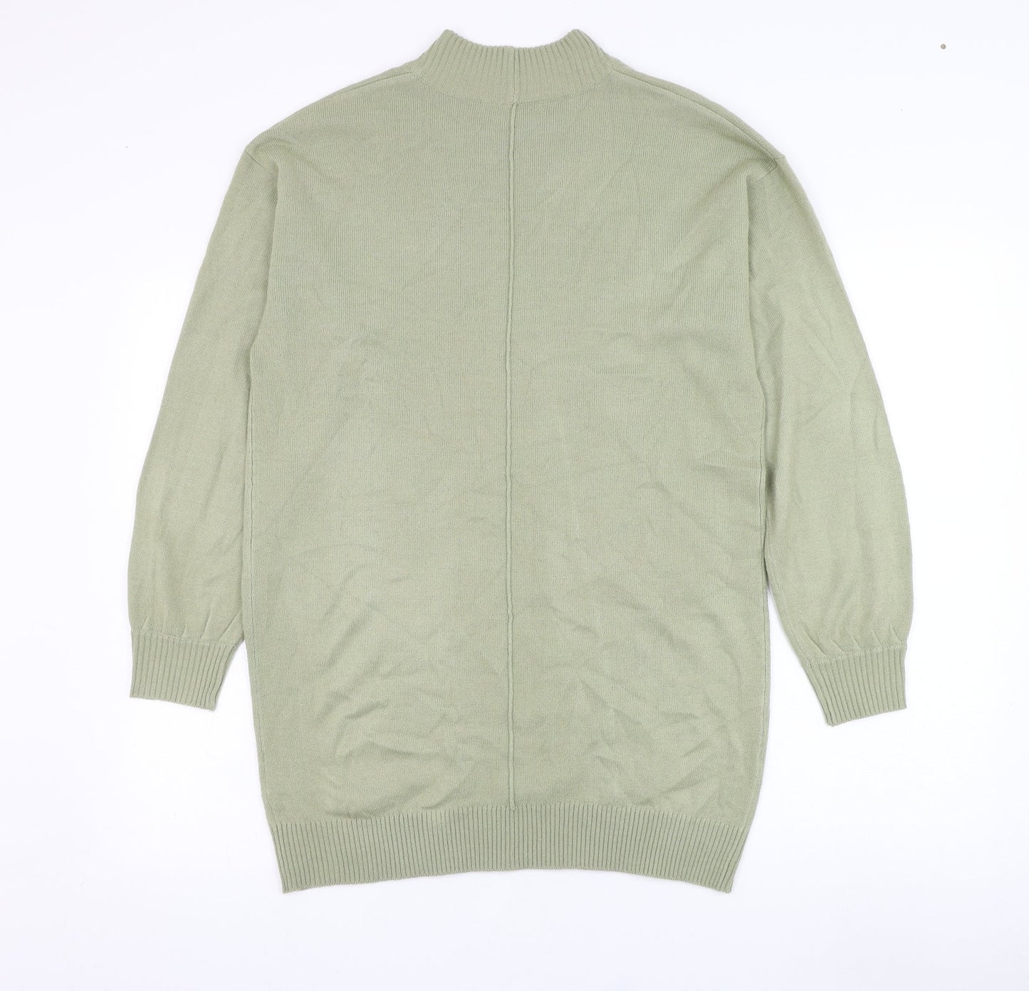NEXT Womens Green Round Neck  Acrylic Pullover Jumper Size S
