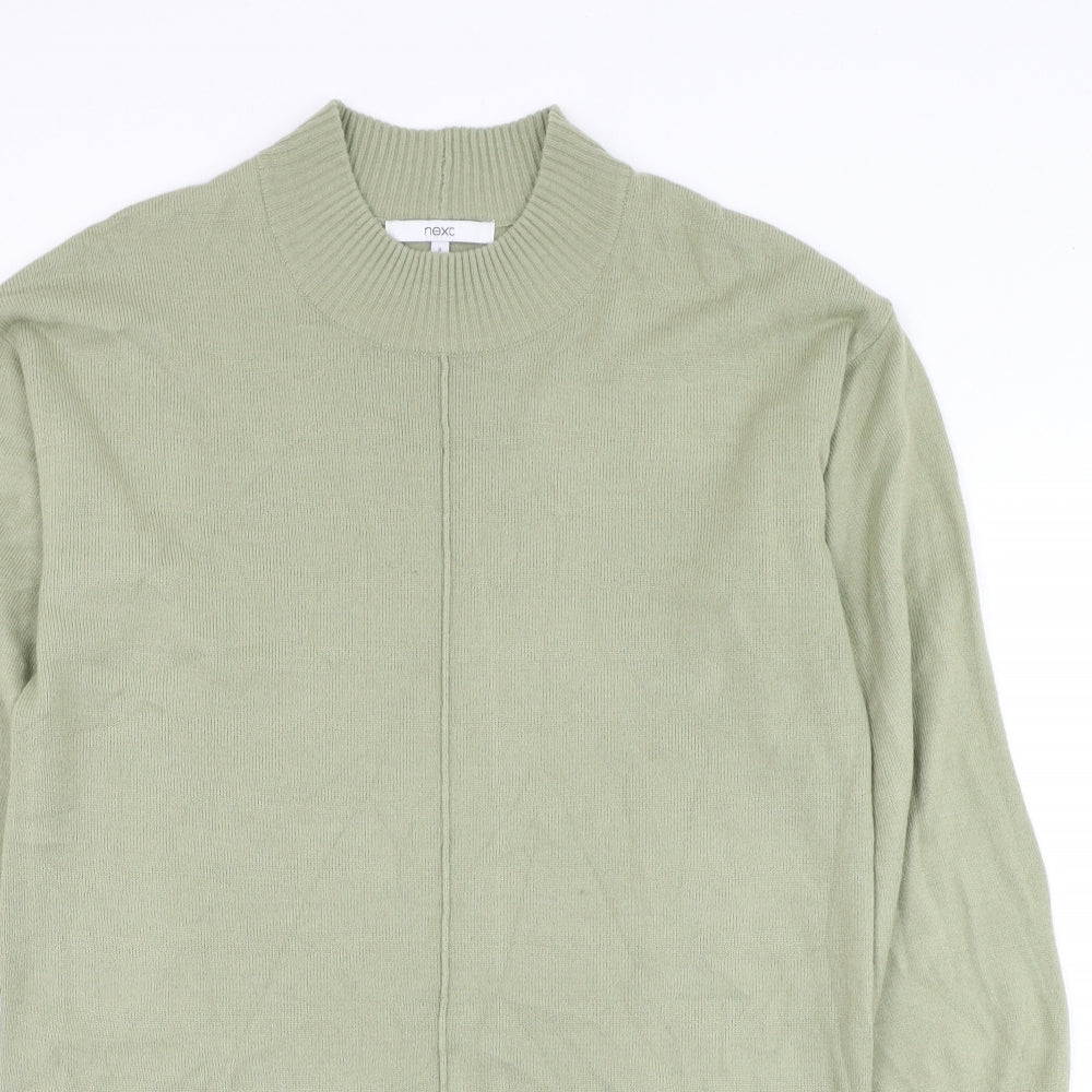 NEXT Womens Green Round Neck  Acrylic Pullover Jumper Size S